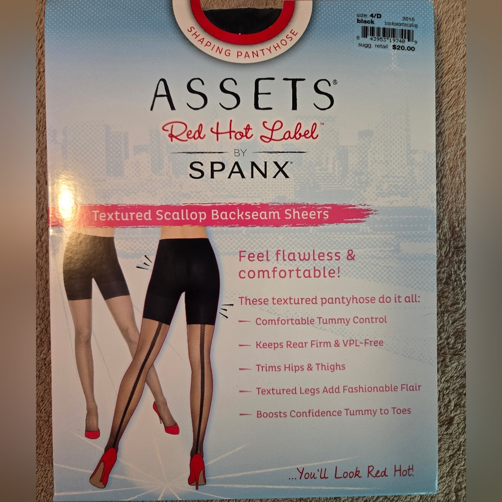 Spanx Black Sheer Tights